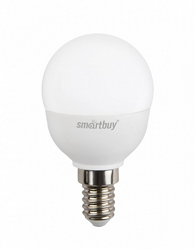 Лампа светодиодная SmartBuy, 7Вт, шар G45, Е14, 220В, 550Лм, 4000К (100)*