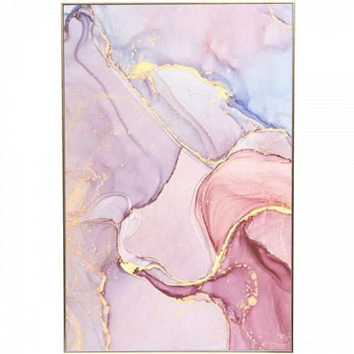 Картина интерьерная в раме "ФАНТЭО", розовая пудра, 19*29см (термоусадочная пленка)