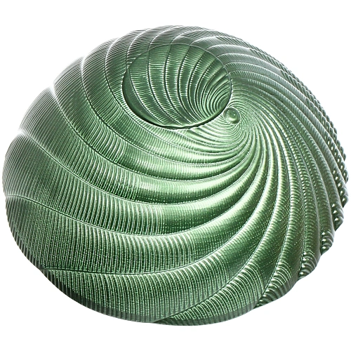 Салатник стеклянный Фьюжн 135,5см изумрудный перламутр_4