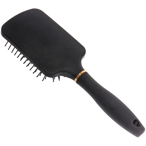 Расческа массажная СЕКРЕТ ТВОЕЙ КРАСОТЫ, прямоуг, цвет черный, матовое покрытие, 8255см_2