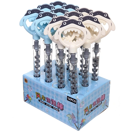 Мыльные пузыри Акула 43 см, 80 мл, 100 мл, 5 генераторов для пузырей_3