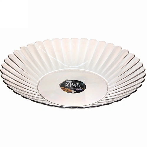 Тарелка пластиковая "Мадлен" 27см ромашка, кофейная