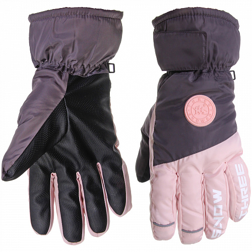 Перчатки для зимних видов спорта TS-1023, розовый (размер L)