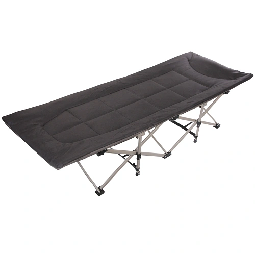 Раскладушка кемпинговая складная 1886641 см, черный_2