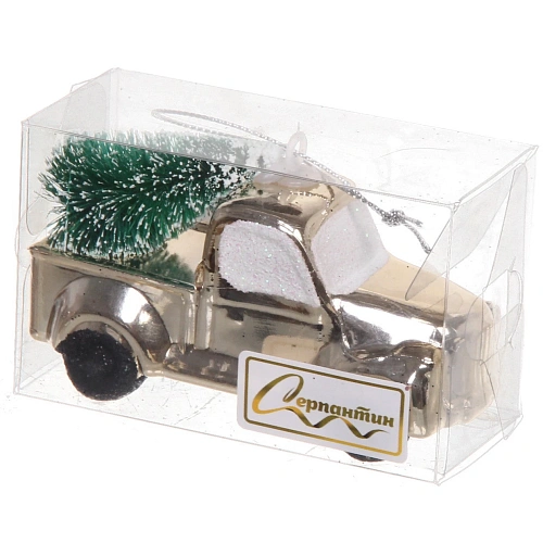 Ёлочная игрушка Новогодний экспресс 4911 см, шампань_8