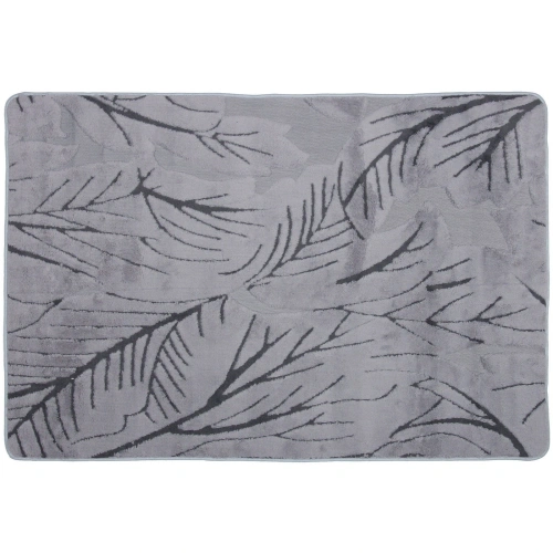 Коврик для ванной 80*120 "Флора" серый