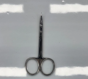 Ножницы для маникюра из нерж. стали "Ultramarine", цвет хром, 10*4,7*2,5см/дл. шир. лезвие