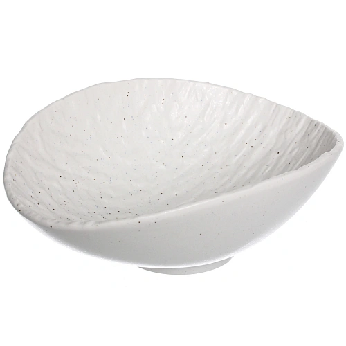 Салатница керамическая "Perfetto" 19,3*15,7*7см фактурный узор, белая