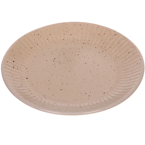 Тарелка керамическая 19,5см Бисквит кремовая_3