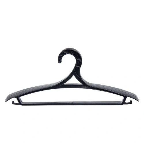 Плечики для верхней одежды 1шт "ЭКСПЕРТХАУС", цвет черный, 44-46р С518