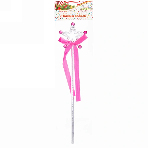 Волшебная палочка Звезда со стразами и лентой 327,5 см_8