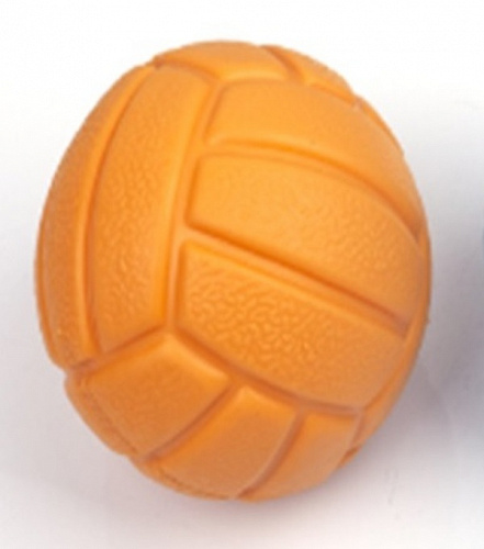 Игрушка - мячик для собак средних, мелких и крупных пород "ИГРУЛИК для Бро", цвет оранжевый, d-7,5см (лейбл)