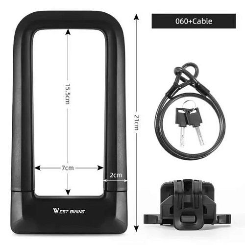 Замок велосипедный West biking, YP0705060_17