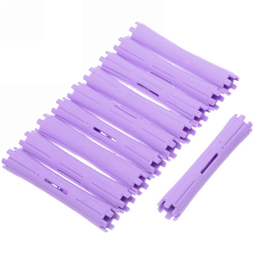 Бигуди пластмассовые-коклюшки 10шт Styling, микс 6 цветов, d=1,6см (прозрачный пакет с подвесом), без резикни_11