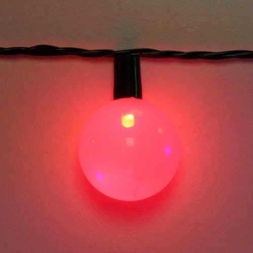 Гирлянда для дома   4м 20 ламп LED с насадками ШАР ЦВЕТНОЙ d-3,5 см, чернпровод Мультицвет_5