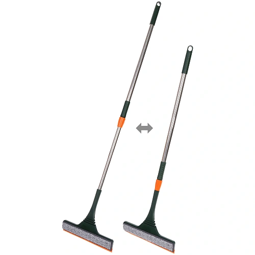 Окномойка для мытья стекол телескопическая ручка 110см губка 28см в комплекте две насадки