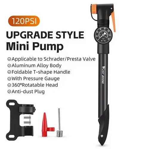 Насос ручной велосипедный West Biking, YP0711162_17