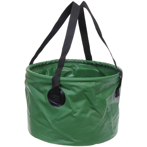 Ведро складное туристическое 15л зеленое