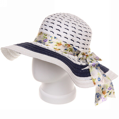 Шляпа женская с широкими полями TiraMiSu- Николь, микс 4 цвета, р58, ширина полей 10 см_22