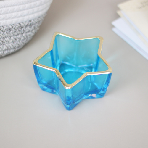 Подсвечник "Звездная ночь" 10*5,5 см, Голубой