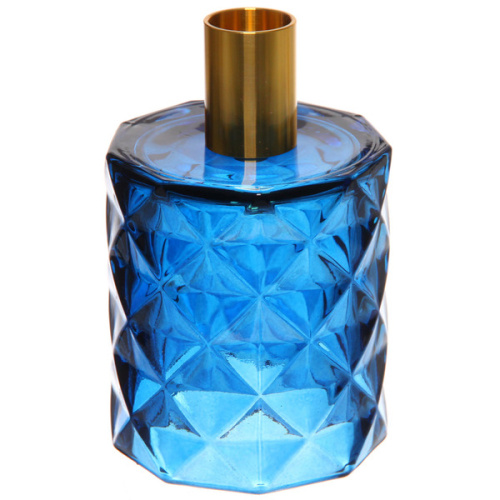 Подсвечник "Грани" 7,8*13 см, Сапфир