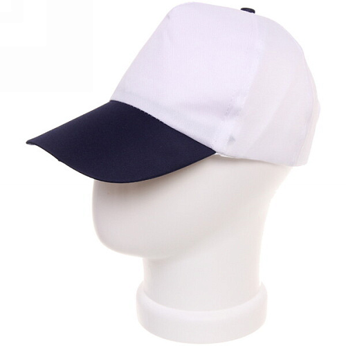 Бейсболка двухцветная Summer collection, цвет белый с синим, р58_5