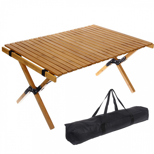 Стол кемпинговый складной TAN LOOK, 90*60*44 см, бамбук