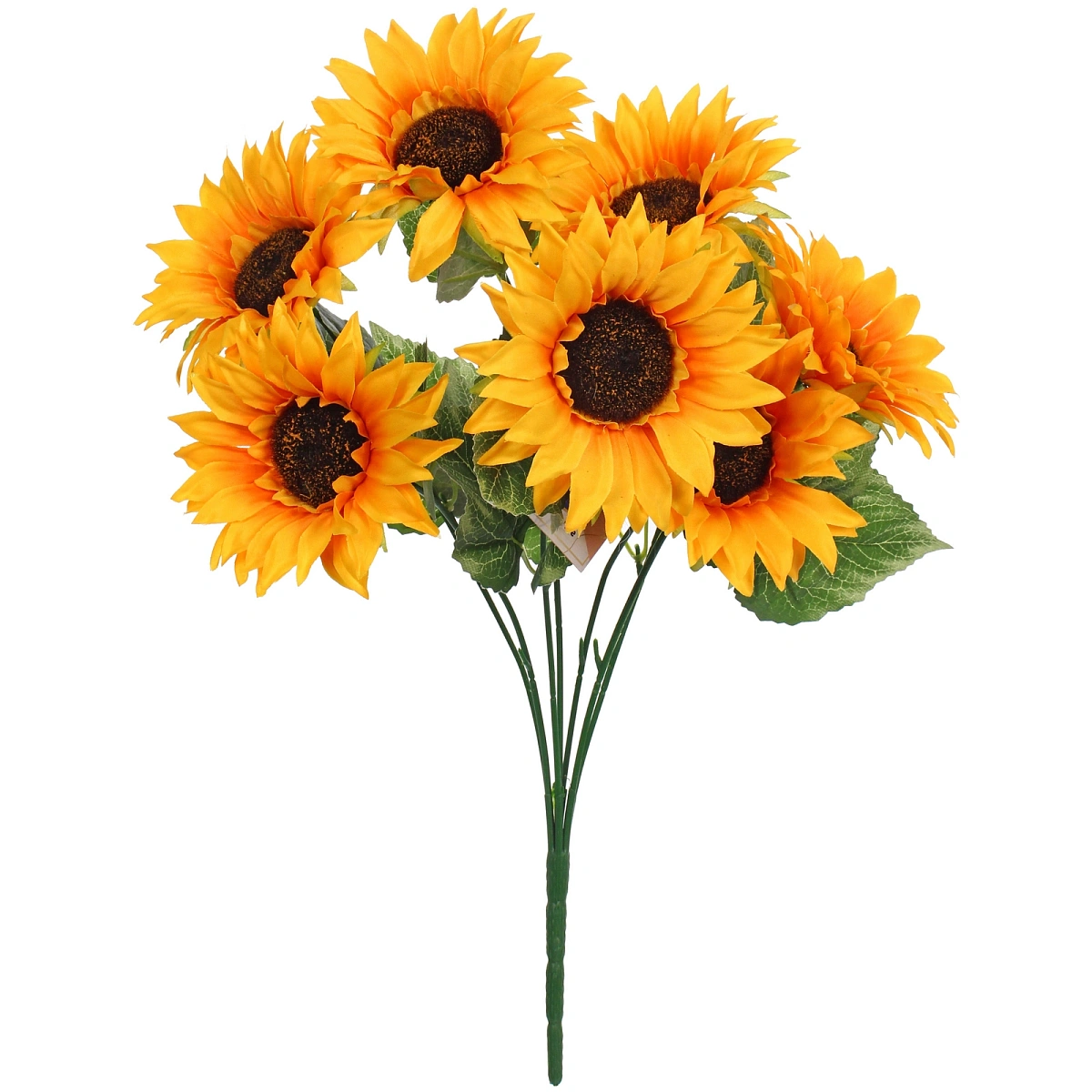 Искусственные цветы "Подсолнухи" 43см 7 цветков
