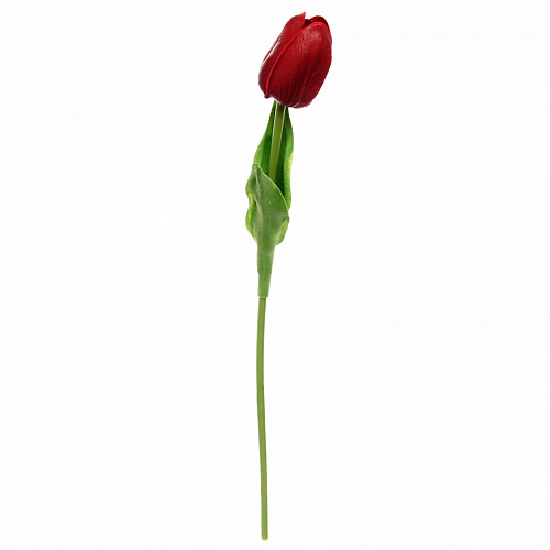 Цветок искусственный "Natur" 34см Тюльпан красный