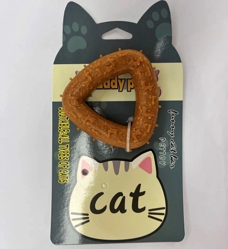 Игрушка - грызак "Счастливый БРО", косточка, 6,8*1см / 42гр