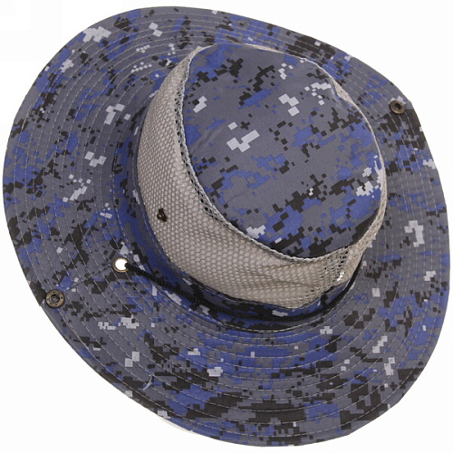 Шляпа мужская с клепками и сеткой Tourist, микс 5 цвтов, 58р, ширина полей 7,5см_9