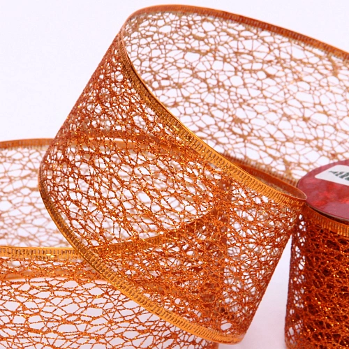 Лента для декорирования Сказка 6,3 см, 2,7  м, Медный_6