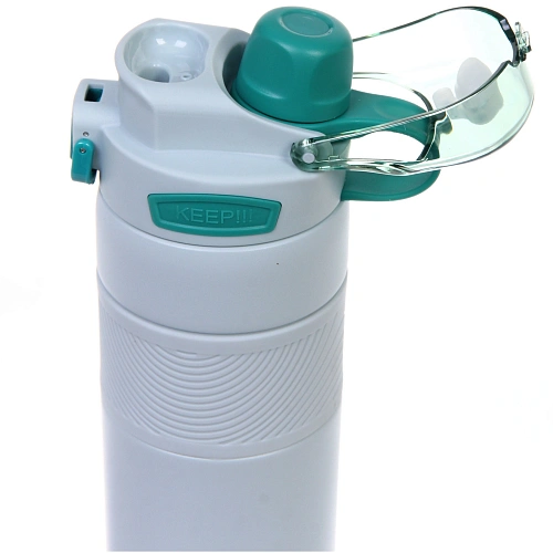 Термос 800мл Фитнесс, цвет светло-голубой _5