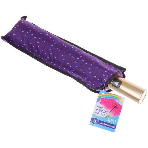 Зонт женский полуавтомат Флора, цвет микс, 8 спиц, d-100см, длина в слож виде 30см_27