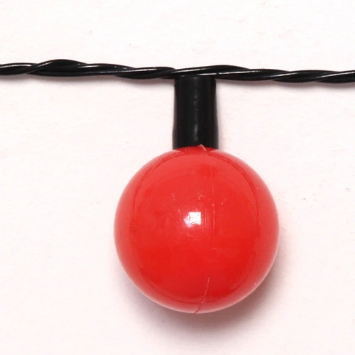 Гирлянда для дома   4м 20 ламп LED с насадками ШАР ЦВЕТНОЙ d-3,5 см, чернпровод Мультицвет_7