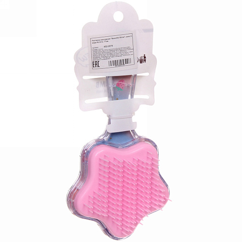 Расческа массажная Beautiful Shine, микс 4 вида Котята, 17см_8