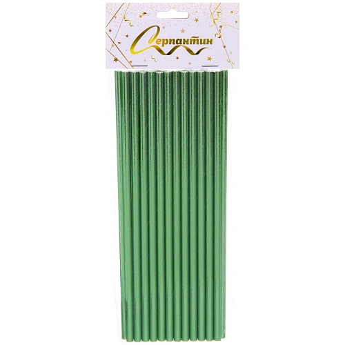Трубочка для коктейля Волшебство 19,5 см d-6 мм (набор 25 шт), Зеленый_4