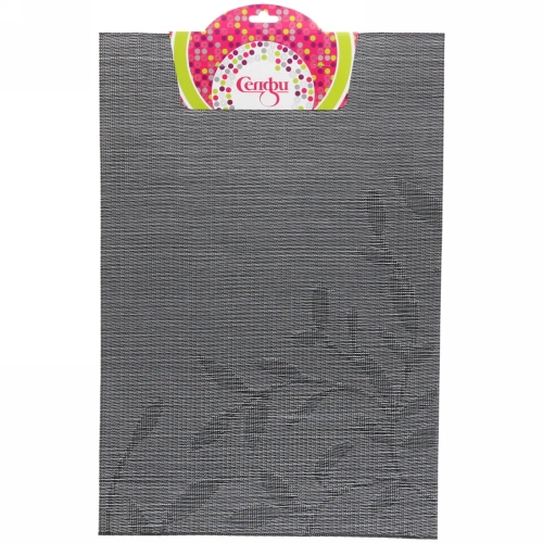 Салфетка на стол 30*45см плетеная, Вьюнок черная