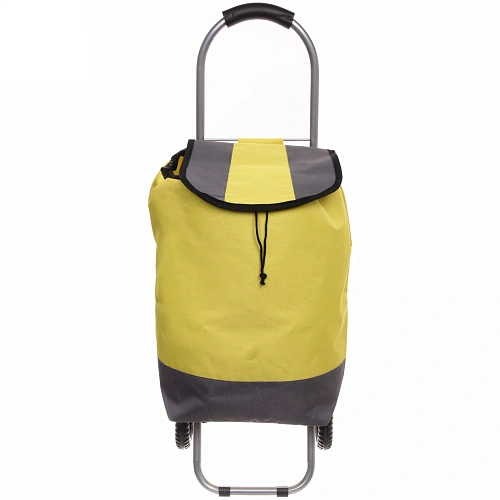 Тележка хозяйственная с сумкой (863228см, колеса 14см,грузоподъемность до 15 кг) желтая ST-821_3