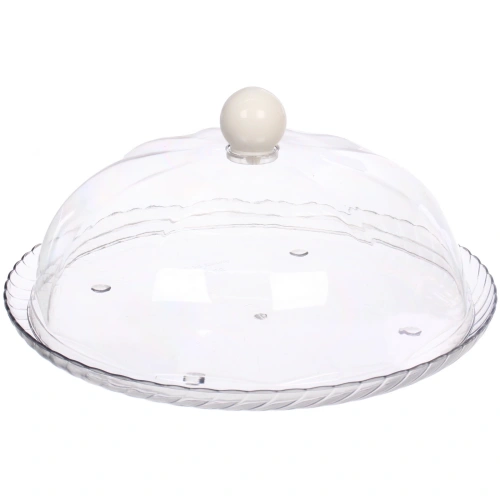 Блюдо пластиковое с крышкой 23*10см