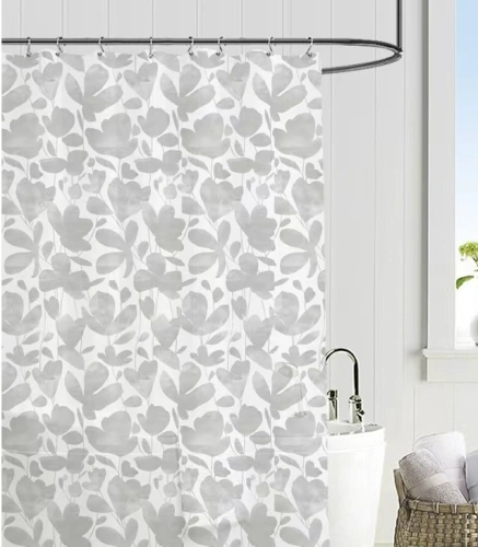 Штора для ванной EVA 180*180 "Селфи" Левада серая 1785-1