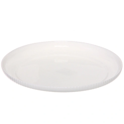 Тарелка "White magic" 25*2,5см стеклокерамика Полоса