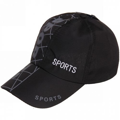 Бейсболка спортивная "Sport", цвет черный, р58