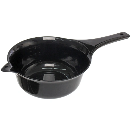 Чаша для окрашивания, с удлинённой ручкой, 300 мл, d = 12 см, цвет чёрный