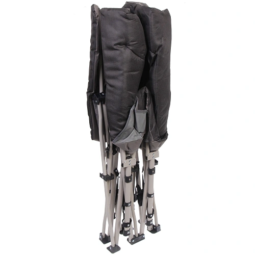 Раскладушка кемпинговая складная 1886641 см, черный_4