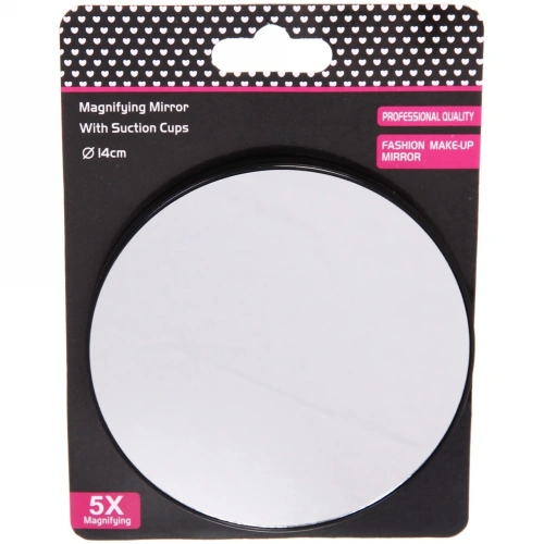 Зеркало косметическое с увеличением в 5 раз d-14см