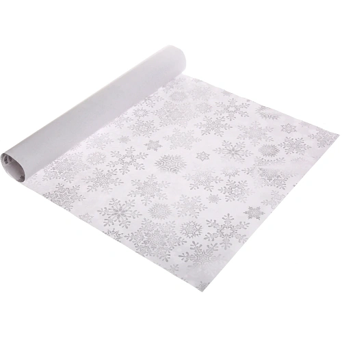 Бумага упаковочная 50х70 см Метель, серебро_4