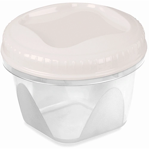 Банка с завинчивающейся крышкой "Тондо" 1,2л кремовая С287КРЕМ