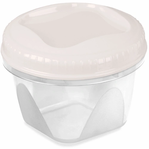 Банка с завинчивающейся крышкой "Тондо" 1,2л кремовая С287КРЕМ