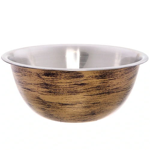 Салатник из нержавеющей стали 1л 18*7,5см цвет Антик